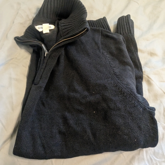 🔥2/$20🔥 EUC goodthreads men's xxl cotton zip sweater - Picture 4 of 5